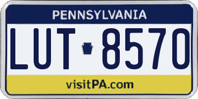 PA license plate LUT8570