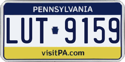 PA license plate LUT9159