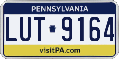 PA license plate LUT9164