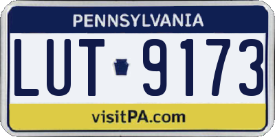 PA license plate LUT9173