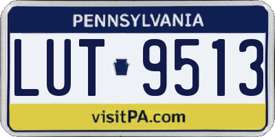 PA license plate LUT9513
