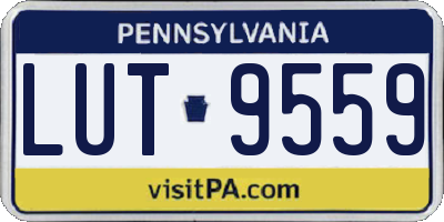 PA license plate LUT9559
