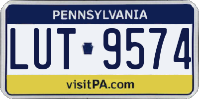 PA license plate LUT9574
