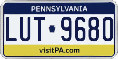 PA license plate LUT9680