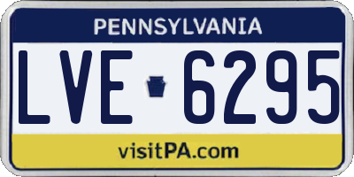 PA license plate LVE6295