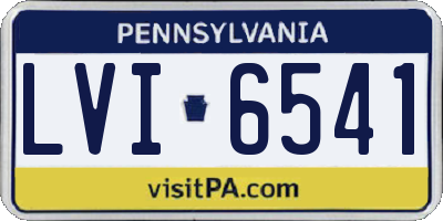 PA license plate LVI6541