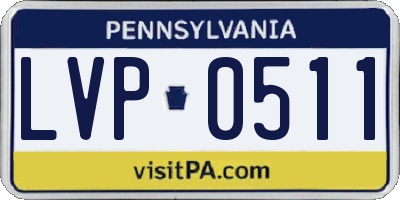 PA license plate LVP0511