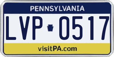 PA license plate LVP0517