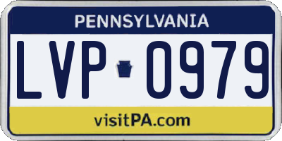 PA license plate LVP0979