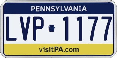 PA license plate LVP1177