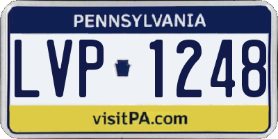 PA license plate LVP1248