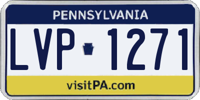 PA license plate LVP1271