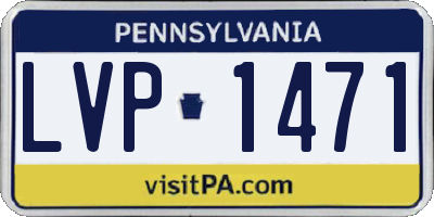 PA license plate LVP1471