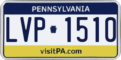 PA license plate LVP1510