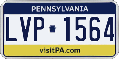 PA license plate LVP1564