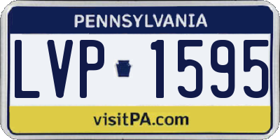 PA license plate LVP1595