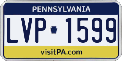 PA license plate LVP1599