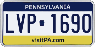 PA license plate LVP1690