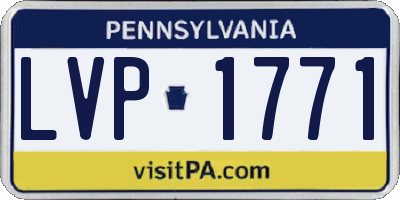 PA license plate LVP1771