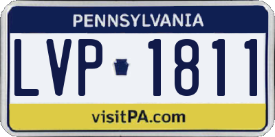 PA license plate LVP1811