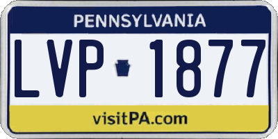 PA license plate LVP1877