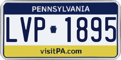 PA license plate LVP1895