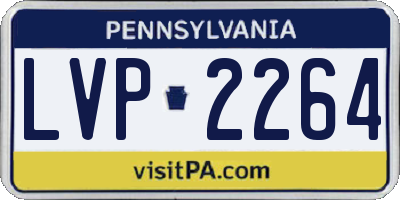 PA license plate LVP2264