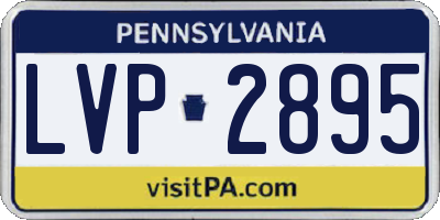 PA license plate LVP2895
