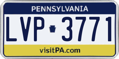 PA license plate LVP3771