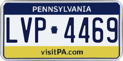 PA license plate LVP4469