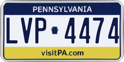 PA license plate LVP4474