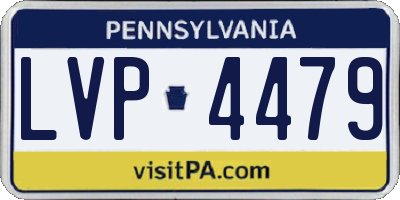 PA license plate LVP4479
