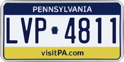 PA license plate LVP4811