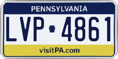 PA license plate LVP4861
