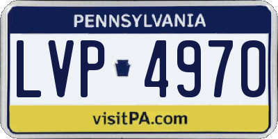 PA license plate LVP4970