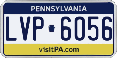 PA license plate LVP6056