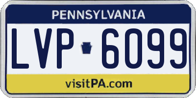 PA license plate LVP6099