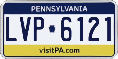 PA license plate LVP6121