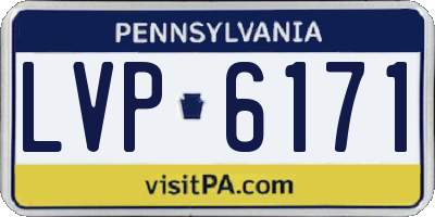 PA license plate LVP6171