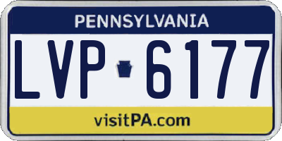 PA license plate LVP6177