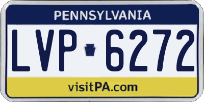 PA license plate LVP6272