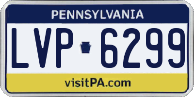 PA license plate LVP6299