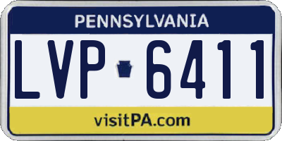 PA license plate LVP6411