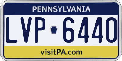 PA license plate LVP6440