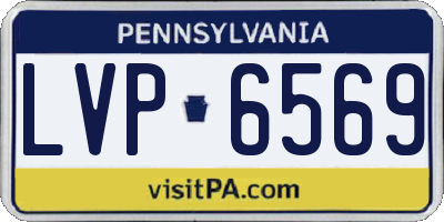 PA license plate LVP6569