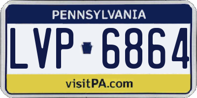 PA license plate LVP6864