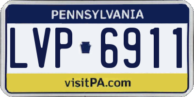 PA license plate LVP6911