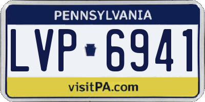 PA license plate LVP6941