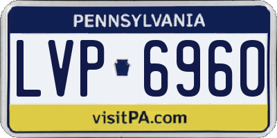 PA license plate LVP6960
