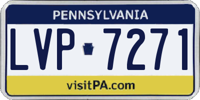 PA license plate LVP7271